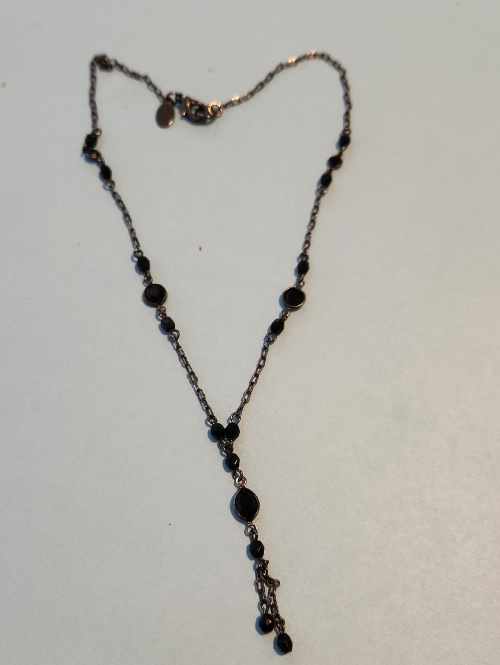 Delicate Black Beaded Y-Necklace - Versatile Everyday Accent